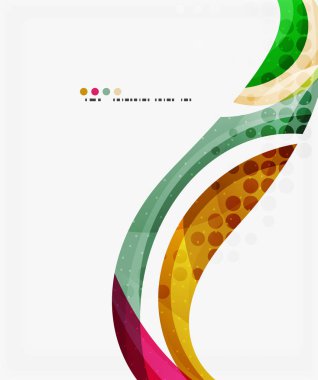 Renkli zarif akan dalga