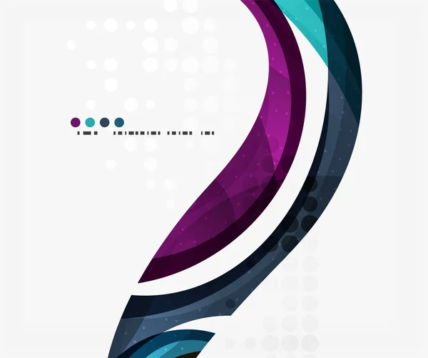 Colorful elegant flowing wave — Stock Vector