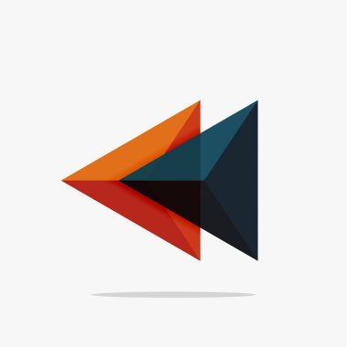 Boş üçgen düzeni iş şablonu