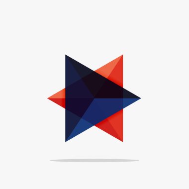 Boş üçgen düzeni iş şablonu