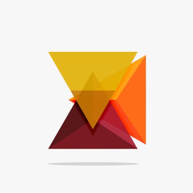 Boş üçgen düzeni iş şablonu