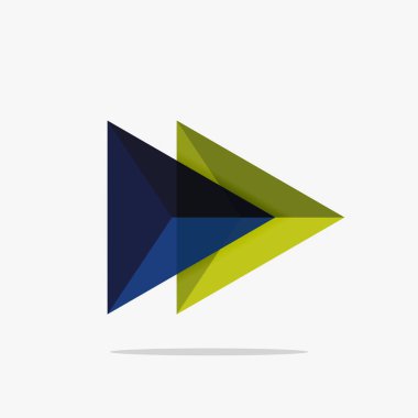 Boş üçgen düzeni iş şablonu