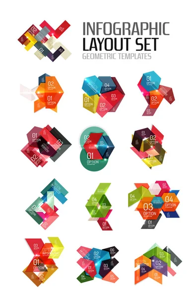 Papier infographic elementen — Stockvector