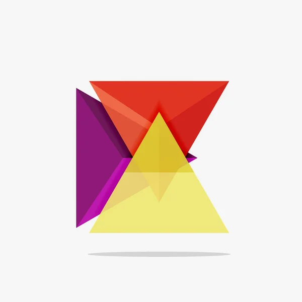 Modèle d'entreprise de mise en page triangle vide — Image vectorielle