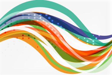 Vektör geometrik akan çizgileri arka plan soyut