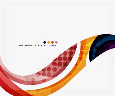 Renkli zarif akan dalga