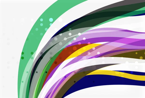 Värikäs virtaava aalto abstrakti tausta — vektorikuva