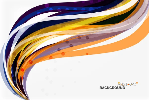 Colorful flowing wave abstract background — Stock Vector