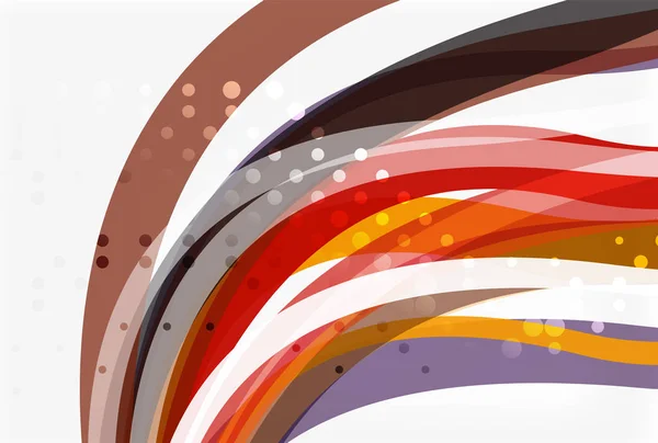 Rayures et lignes ondulées colorées — Image vectorielle