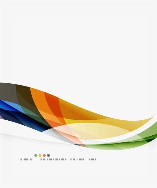 Fondo abstracto de onda geométrica colorida — Vector de stock