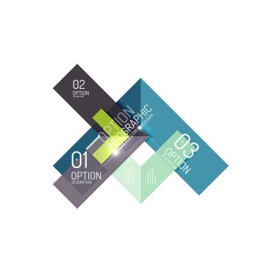 Arka plan, geometrik Infographic seçeneği şablonları