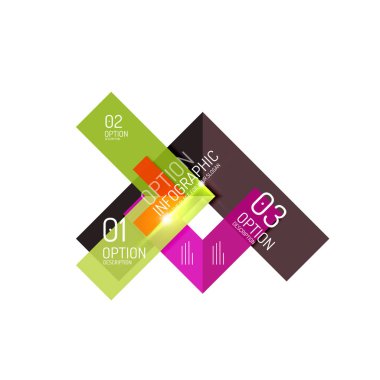 İnfographics için vektör geometrik arka plan şablonu