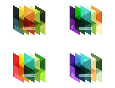 Boş üçgen Infographic arka planlar