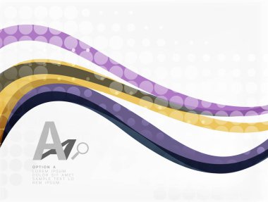 vektör soyut dalga satır arka plan