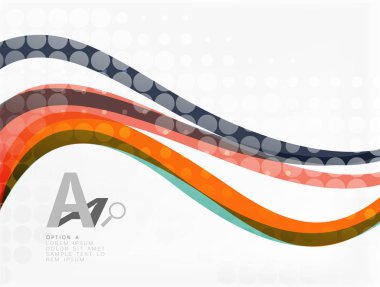 vektör soyut dalga satır arka plan