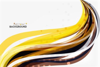 Zarif renkli dalga, çizgili