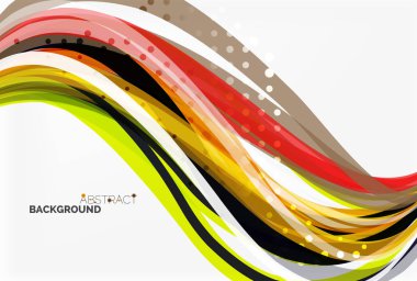 Zarif renkli dalga, çizgili