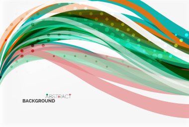 Zarif renkli dalga, çizgili