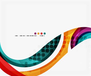 İş kurumsal dalga arka plan, el ilanı, broşür tasarım şablonu