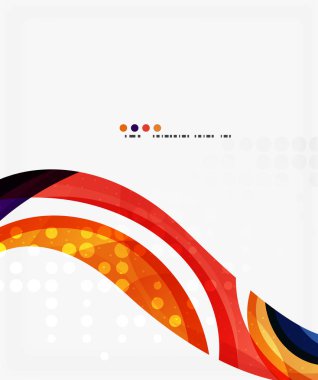 İş kurumsal dalga arka plan, el ilanı, broşür tasarım şablonu