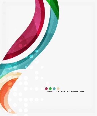 Renkli zarif akan dalga