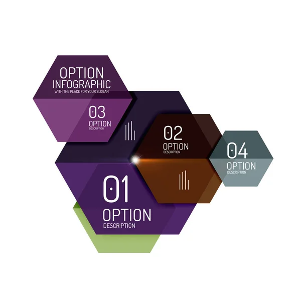 Sjablonen voor zakelijke optie netwerkdiagrammen — Stockvector