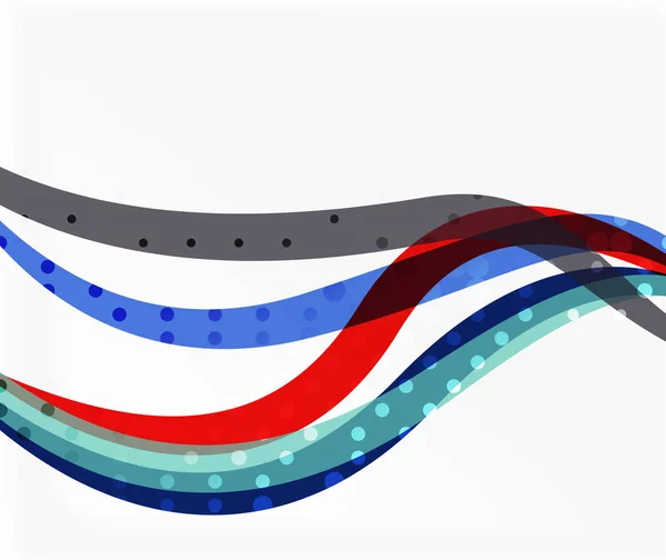 矢量抽象波浪线背景 — 图库矢量图片
