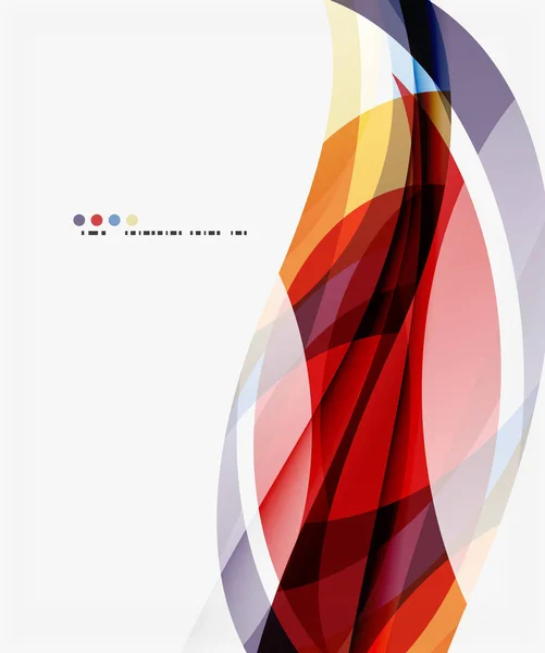 Kleurrijke geometrische Golf abstracte achtergrond — Stockvector