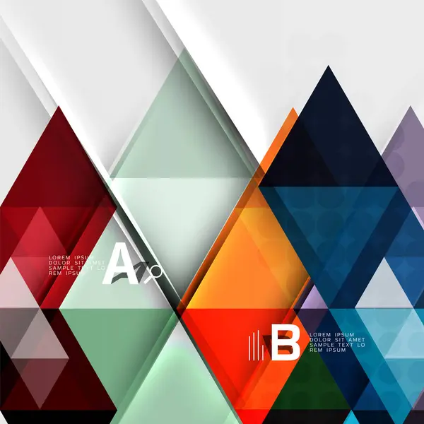 Трикутник геометричний інфографічний банер — стоковий вектор