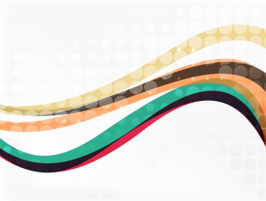 Vektör noktalı dalga şablonu