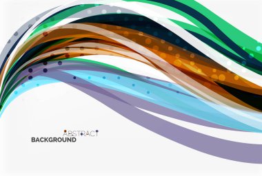 Vektör geometrik akan çizgileri arka plan soyut