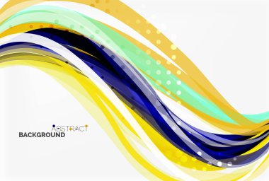 Vektör geometrik akan çizgileri arka plan soyut