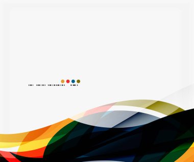 Vektör dalga ipek arka plan