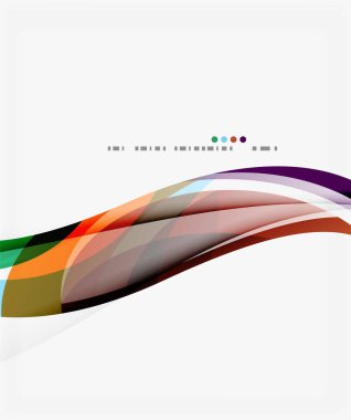 Vektör dalga ipek arka plan