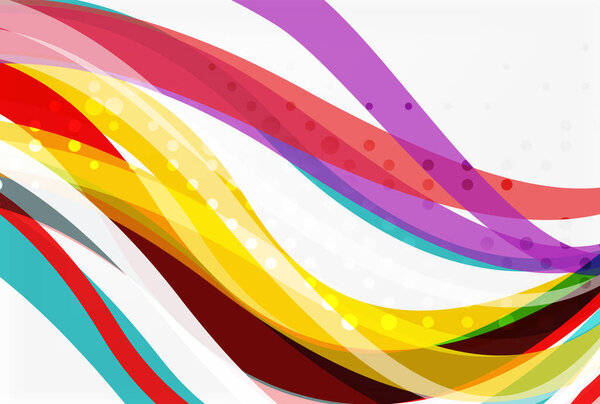 Vector geometric flowing lines abstract background