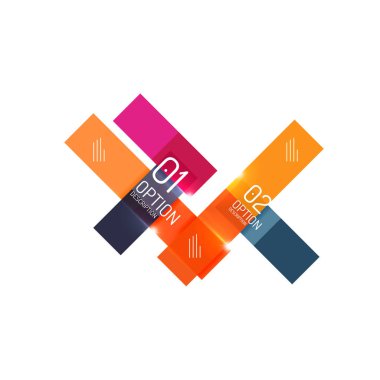 Metin ve seçenekleri ile geometrik soyut kompozisyon