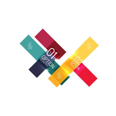 Metin ve seçenekleri ile geometrik soyut kompozisyon