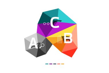 Düşük Poli infographics şablon mod