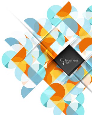 Geometrik şekil üzerinde beyaz vektör