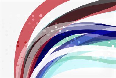 Zarif renkli dalga, çizgili