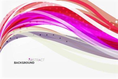 Zarif renkli dalga, çizgili