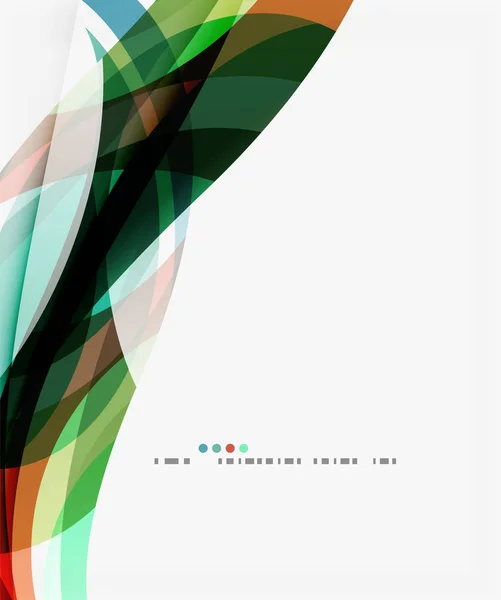 Färgglada geometriska våg abstrakt bakgrund — Stock vektor