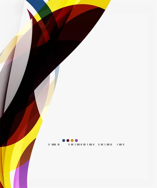 Färgglada geometriska våg abstrakt bakgrund — Stock vektor