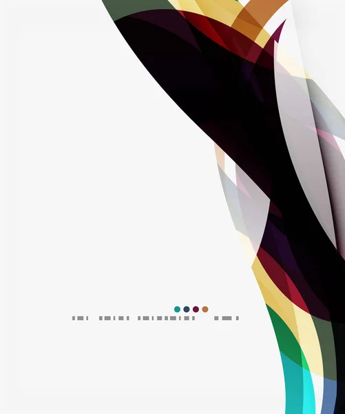 Färgglada eleganta våg kreativ layout — Stock vektor