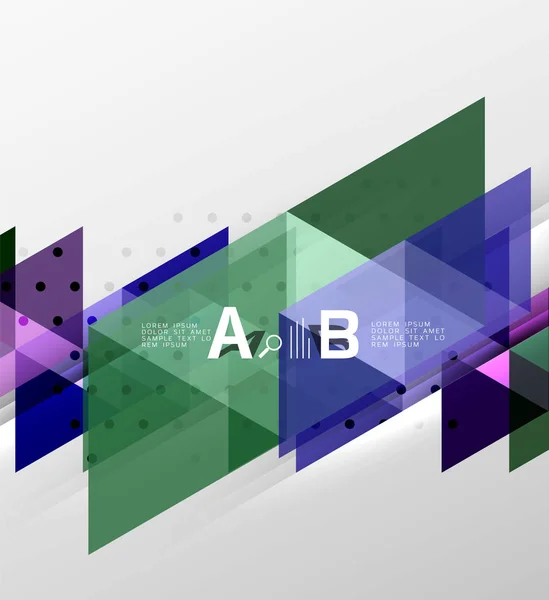 Vektor geometrischer abstrakter Hintergrund — Stockvektor