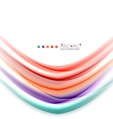 Beyaz, hareket kavramı arka plan üzerinde renkli çizgiler