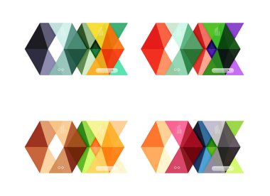 Vektör boş Infographic ok şablonları