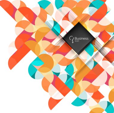 Vektör soyut geometrik kompozisyon