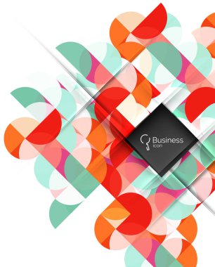 Vektör soyut geometrik kompozisyon