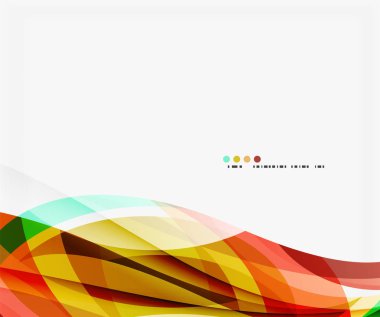 Modern yaratıcı eğri arka plan kopya alanı ile